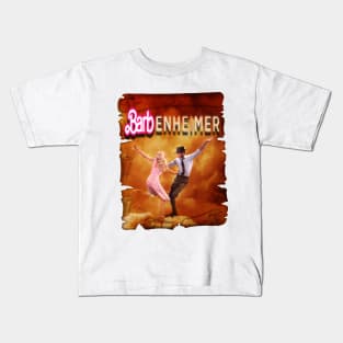 vintage barbenheimer dance in fire Kids T-Shirt